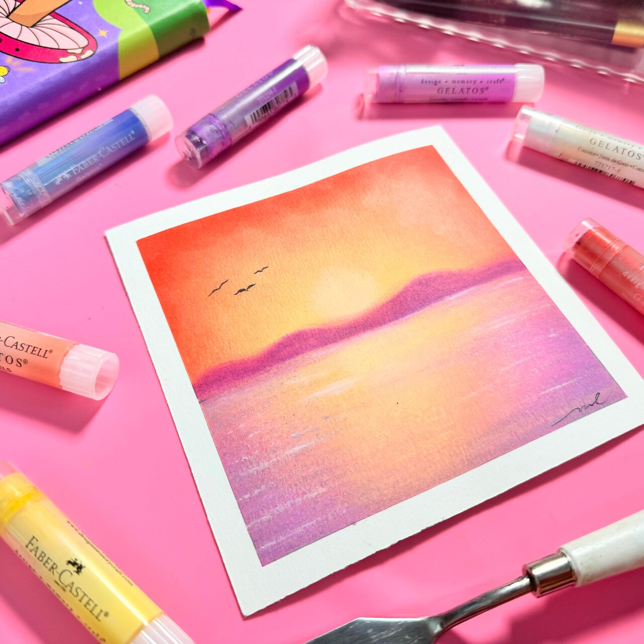 Join Us for a Colorful Journey: Sunset Painting with Faber-Castell® Gelatos